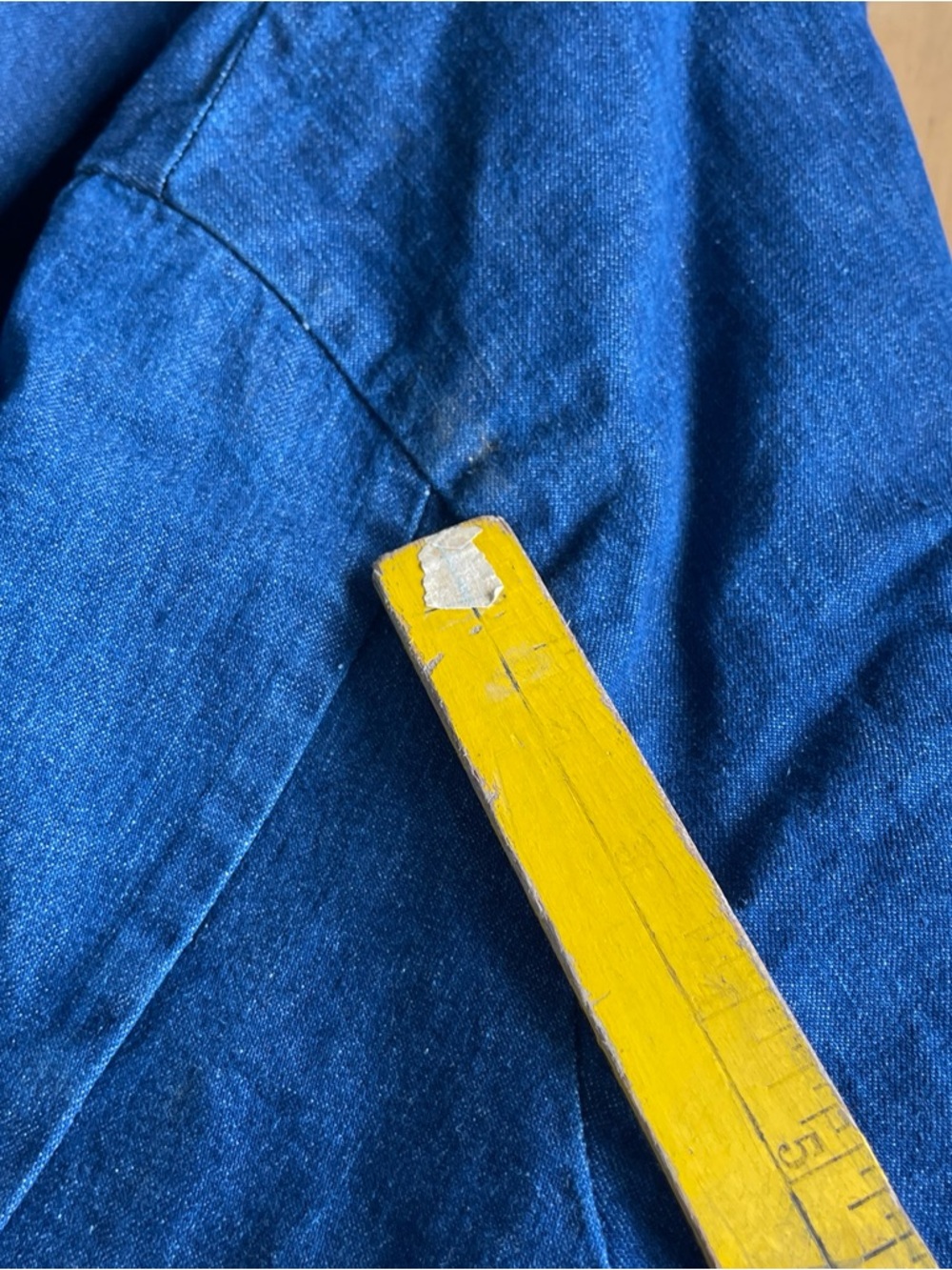 Vintage Big Ben Wrangler Denim Chore Coat M Blanket Lined Jacket 70s Workwear - Picture 14 of 14